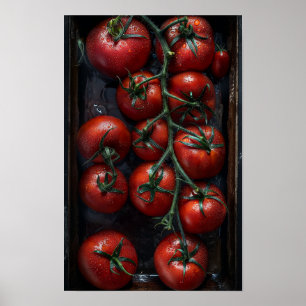 Vintage Black Prince Tomaten in einer rechteckigen Poster