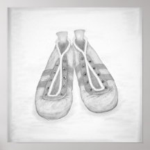 Vintage Black&White Fußballschuhe