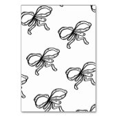 Vintage Black & White Hand-drawn Frame Wedding  Tischnummer (Rückseite)