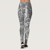 Vintage Black & White Leggings  (Rückseite)