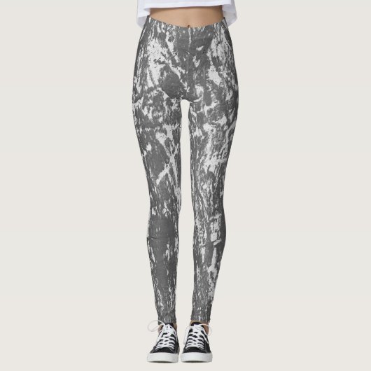 Vintage Black & White Leggings  (Vorderseite)