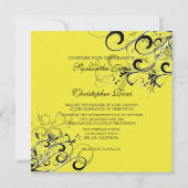 VINTAGE BLACK-WIRBEL/Tageslicht Einladung (Rückseite)