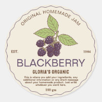 Vintage BlackBerry Fruchtkonfitüre