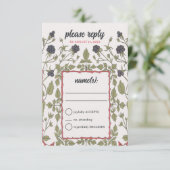 Vintage BlackBerry im Herbst UAWG RSVP Karte (Stehend Vorderseite)