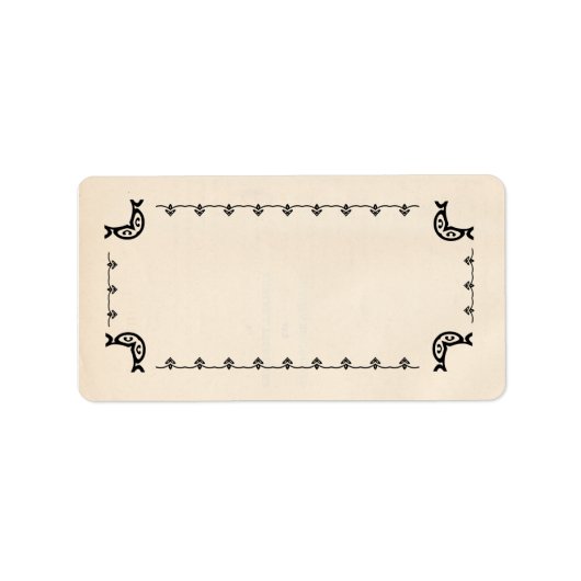 Vintage Blank-Herb-Labels Adressaufkleber (Vorne)