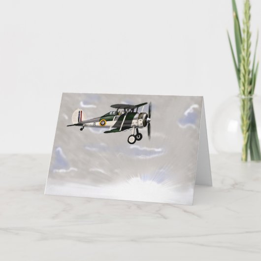 Vintage Blankekarte Karte (Vorderseite)