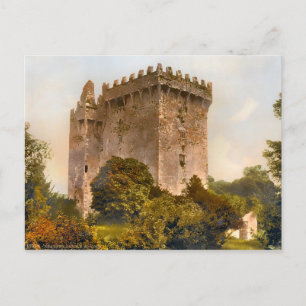 Vintage Blarney Castle Irland Postkarte