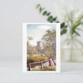 Vintage Blarney Castle, Irland, Postkarte (Stehend Vorderseite)