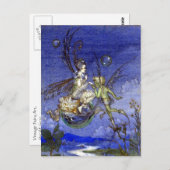 Vintage Blase Postkarte (Vorne/Hinten)