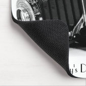 Vintage Blasenkamera mit Filmrolle Mousepad (Ecke)