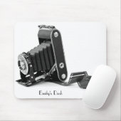 Vintage Blasenkamera mit Filmrolle Mousepad (Mit Mouse)
