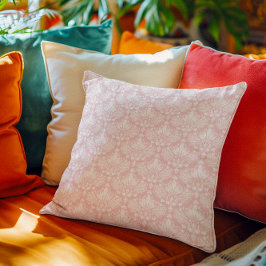 Vintage, blass-rosa Damasken Kissen