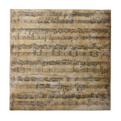 Vintage Blatt-Musik Fliese (Vorderseite)