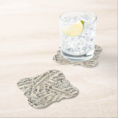 Vintage Blatt-Musik-Papier-Collage Untersetzer (Vor Ort)