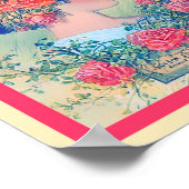 Vintage Blatt Musik Rose Königin Waltzes Cover Pri Poster (Ecke)