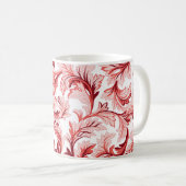 Vintage Blätter aus Spirale, dekorativ. Kaffeetasse (VorderseiteRechts)
