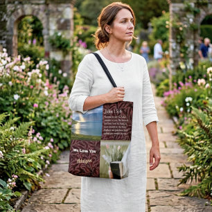 Vintage Blätter Christliche Geschenke für Frauen b Tasche