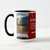 Vintage Blätter Christliche Geschenke für Frauen R Tasse (Links)