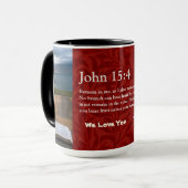 Vintage Blätter Christliche Geschenke für Frauen R Tasse (Vorderseite Links)