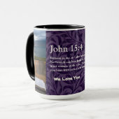 Vintage Blätter Christliche Geschenke für Frauen V Tasse (Vorderseite Links)