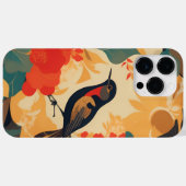 Vintage Blätter für Vogelblumen Case-Mate iPhone Hülle (Rückseite (Horizontal))