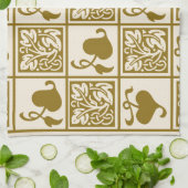 Vintage Blätter Geschirrtuch (Gefaltet)