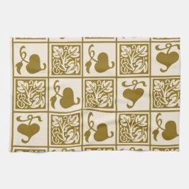 Vintage Blätter Geschirrtuch