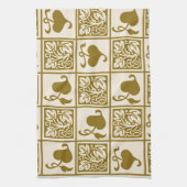 Vintage Blätter Geschirrtuch (Vertikal)