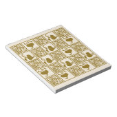 Vintage Blätter Notizblock (angewinkelt)