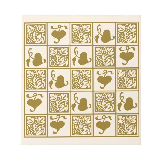 Vintage Blätter Notizblock (Vorderseite)