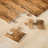 Vintage Blattmusik Puzzle (Seite)