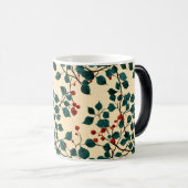 Vintage-Blattmuster-Mug-Design Verwandlungstasse (VorderseiteRechts)