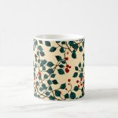 Vintage-Blattmuster-Mug-Design Verwandlungstasse (Mittel)