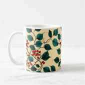 Vintage-Blattmuster-Mugge-Design Kaffeetasse (Links)