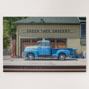 Vintage Blau Chevy Puzzle