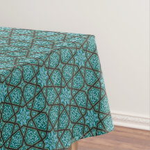 Vintage Blau Grau Arabisches Ägypten Geometrisches
