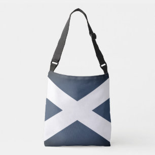 Vintage blau-weiße Schottland-Flagge Umhängetasche Tragetaschen Mit Langen Trägern