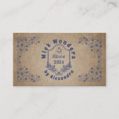 Vintage Blauapothecary Candle Visitenkarte (Vorderseite)