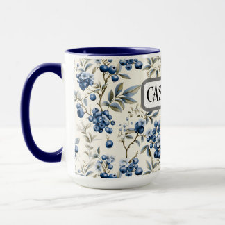 Vintage Blaubeer Personalisierter Becher Tasse