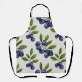 Vintage Blaubeere Botanisch nahtlos Schürze (Vorderseite)