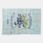 Vintage Blaubeere – Botanisches Obst  Geschirrtuch (Horizontal)
