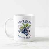 Vintage Blaubeere – Botanisches Obst Kaffeetasse (Links)