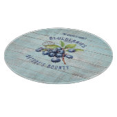 Vintage Blaubeere – Botanisches Obst Schneidebrett (Ecke)