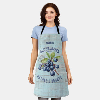 Vintage Blaubeere – Botanisches Obst Schürze