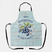 Vintage Blaubeere – Botanisches Obst Schürze (Vorderseite)