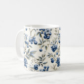 Vintage Blaubeere Kaffeetasse (Vorderseite Links)