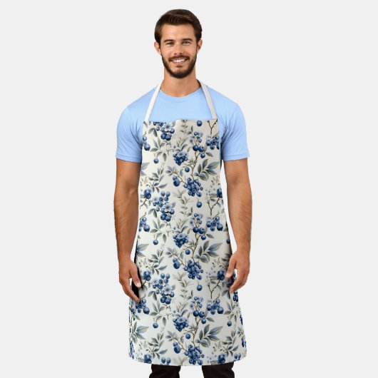 Vintage Blaubeere Schürze (Getragen)