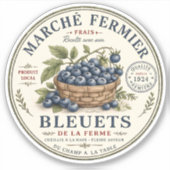 Vintage Blaubeeren Etikett (Vorderseite)