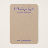 Vintage blaue Blume Benutzerdefinierte Earring-Dis (Vorderseite)