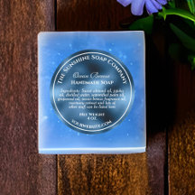 Vintage blaue Folienseifenkosmetik